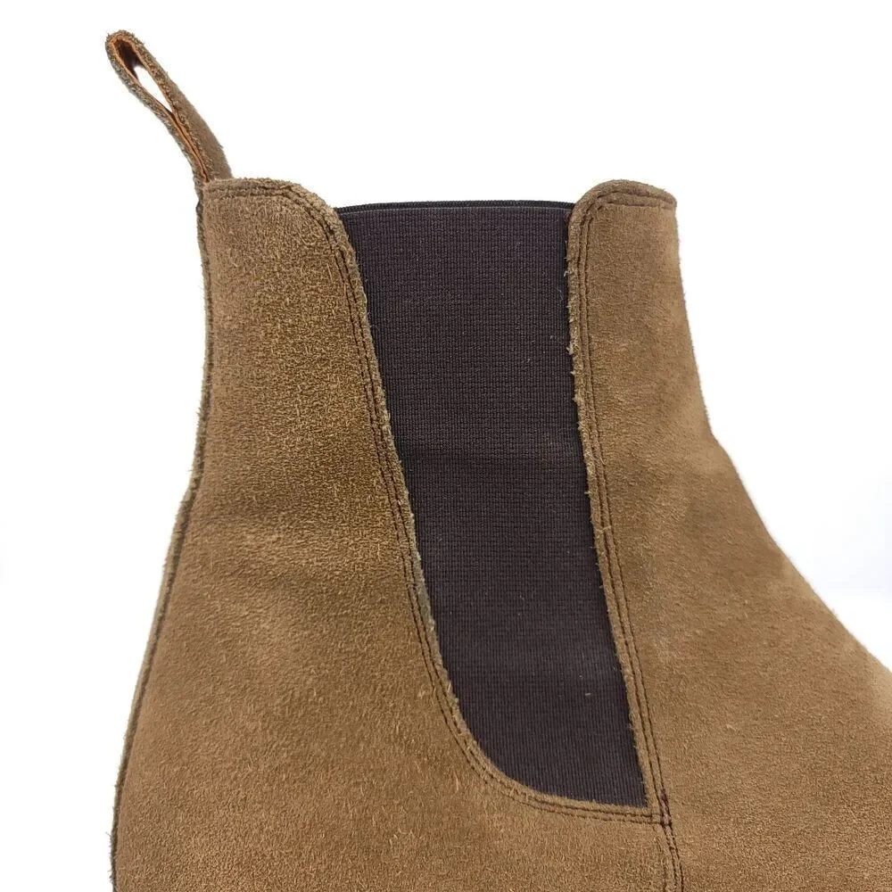 ORO THE ALPACA GRANADA CHELSEA BOOTS Tan Brown Elevated Western Quiet Luxury 7